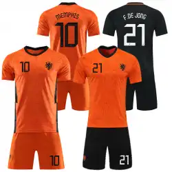 オランダジャージ代表チーム2021ヨーロピアンカップサッカーユニフォームスーツカスタムDepayチームユニフォーム競技トレーニングスーツ子供