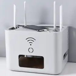 Wi-Fiワイヤレスルーター収納ボックスセットトップボックスデスクトップリビングルーム家庭用電源コードプラグボード多機能ボックス