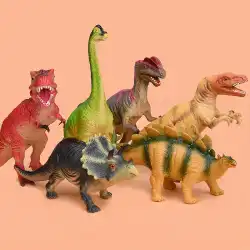 恐竜のおもちゃのプラスチック製の大きな柔らかい子供用スーツのシミュレーション動物ティラノサウルスレックスの柔らかい接着剤は男の子のジュラ紀を鳴らすことができます