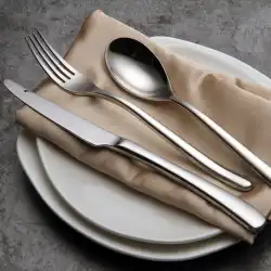 304ステンレス鋼フレンチライト高級西洋食器家庭用ナイフとフォークスプーンステーキナイフとフォークツーピース西洋食器セット