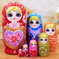 注目のロシアの7層の入れ子人形の創造的な誕生日プレゼントのクリアランス漫画かわいいおもちゃの旅行ギフトは別売り10層