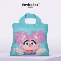 EnviroSaxセサミストリート春巻きバッグ大容量ポータブル環境バッグ折りたたみショッピングバッグは企業のロゴを印刷できます