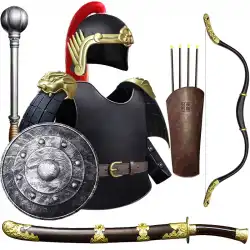 COS Daming Dynastyの子供用フェニックスウィングアーマープラスチックは、本物のおもちゃの男の子が刺繍された春のナイフの弓と矢の盾の衣装を着ることができます