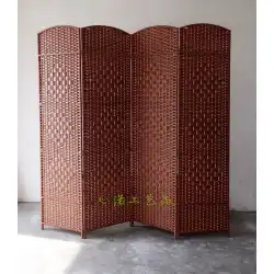 中国の手作り無垢材屏風パーティションファッションホテル玄関リビングルーム寝室モバイル屏風シンプル