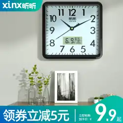 時計壁時計リビングルームファッションクリエイティブ時計壁時計シンプルな壁ホームパンチフリー壁掛け電子クォーツ時計