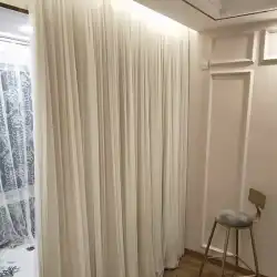ダブルネットレッドライトラグジュアリーノルディックグレーシェーディング仕上げシンプルモダン韓国レースカーテン寝室リビングルームカスタマイズ