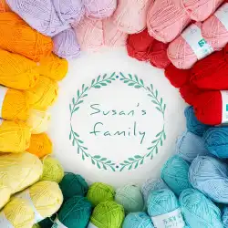 シスター・ス・スーの家族4本のコーマ綿ミルクウールボール手編み人形diyかぎ針編み素材バッグベビーセーター