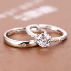 偽の交換リング小道具結婚指輪セレモニーシミュレーション当日の結婚式のダイヤモンドリングは、リングのペアを調整することができます
