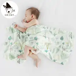 グリニーベビーガーゼキルト夏薄片新生児用品おくるみラップ新生児抱擁キルトベビー毛布