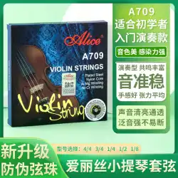 アリスアリスA709演奏レベルバイオリンセット弦ナイロンバイオリン弦アルミマグネシウム巻き弦で1本の弦を送る