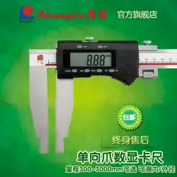 Guanglu1メートル2メートルステンレス鋼デジタルディスプレイ一方向拡張爪バーニアキャリパー500-600-800-1000-1500