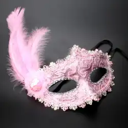 ハロウィーンの仮面舞踏会マスクレトロな日本のセクシーなパーティーの顔を変える神秘的なショーの子供たちのピエロの結婚式の粉