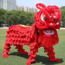 獅子舞の小道具耐久性のあるライオンの頭のお祝い複数の人の装飾中国風のダブルサザンライオン大きくて強い