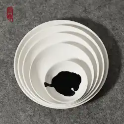 初心者のためのセラミックパレット書道インク皿水彩ガッシュを持つ学生のための水皿中国絵画顔料皿色皿