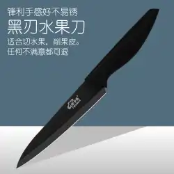 黒の鋭いステンレス鋼のフルーツナイフ家庭用フルーツナイフキッチンフルーツピーラーメロンナイフ小さなナイフ