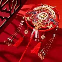 中国の結婚式のファンの結婚式のグループのファンの花嫁の結婚式のショー彼はハイエンドのアンティーク刺繡ギフトファンのdiy素材をファン