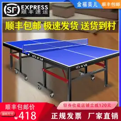 Shuangfeisheng家庭用屋内卓球台折りたたみ式卓球台標準競技用卓球ボールケース