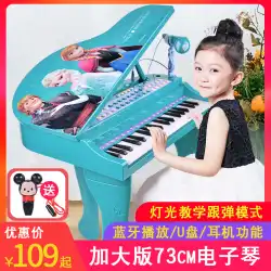 ディズニー冷凍子供用ピアノ多機能電子ピアノは女の赤ちゃんの初心者のおもちゃを演奏することができます
