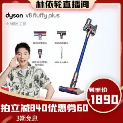 【国立銀行】ダイソンダイソンV8FluffyPlus家庭用ワイヤレス掃除機、吸引ヘッド4個付き