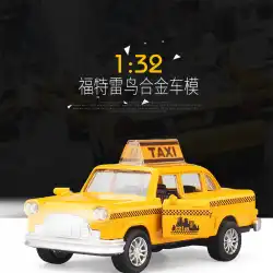 国境を越えた売れ筋合金モデル男の子車タクシークラシックフォードサンダーバード車モデル子供用タクシーおもちゃ