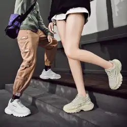 秋の新しいOGR同じスタイルのカップルパパシューズファッションカジュアルイントレンド香港スタイルレトロメンズシューズライトレディースシューズ