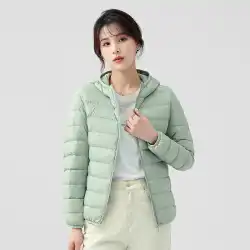 純粋な公式旗艦店の公式ウェブサイトでダウンジャケットの女の子のファッションフード付きジャケット2021新しい暖かい冬の服