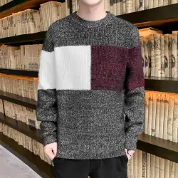 yishion /ピュア秋冬新作メンズプルオーバールーズトレンド韓国版カジュアル長袖セーターセーター