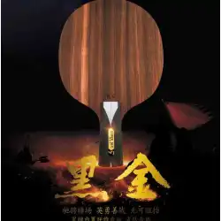 北京航空宇宙世界の新しいブラックゴールドソールプレートエボニービルトインファイバーソールプレート卓球ラケット