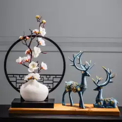 小さなオブジェクトに新しい中国風のティーテーブルの装飾禅の家の家族のリビングルームの創造的なポーチ