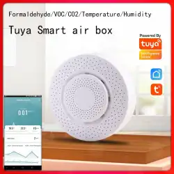 Tuya TuyaWIFIスマートエアボックスCO2ホルムアルデヒドVOC温度および湿度リモートモニタリングおよびアラームリンケージ