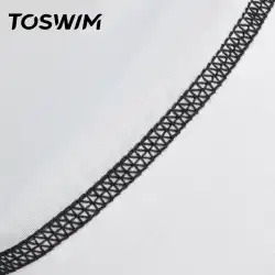 TOSWIM Tuoshengシリコンクロス水泳帽女性、男性、大人、子供、快適な耳の保護、長い髪、防水、頭の水泳なし。