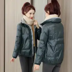 ダウンジャケットの女性のファッショントレンド2021年冬の新しいアイシャンゴリアプレーンホワイトダックダウンルーズで爆発的なジャケット
