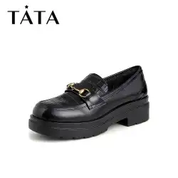 タタ/彼と彼女の2021年の春のカウンターは同じレトロなホースビットの厚い底のローファーの靴ですべてが女性の靴にマッチしますW2X01AA1