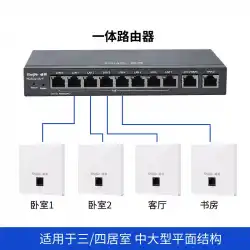 RuijieギガビットワイヤレスAPパネルセットインテリジェントネットワーキング家全体WiFi分散ウォールルーターエンタープライズヴィラワイヤレスWIFIネットワーキングパッケージ