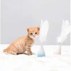猫をからかうピダン自己回復タンブラーネット赤い鐘と羽をからかう猫スティック猫用品退屈なゲーム猫のおもちゃを和らげる