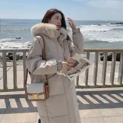 Bosideng冬の厚いパッド入りジャケット女性の長い韓国版のルーズイン香港は2021年に新しいパッド入りジャケットを巻き取ります