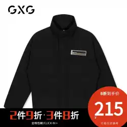 GXGメンズウィンターニューメンズ暖かく防風性のあるブラックショートダウンジャケットメンズ