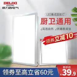 Delixiパネルライト一体型天井LED600x300×30x600キッチンバスルームアルミガセット埋め込み