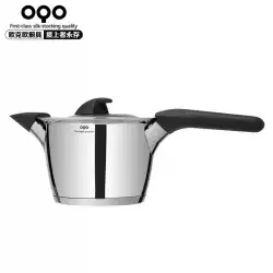 OQO Oukeouステンレス鋼18cmミルクパンヨーロピアンスタイルシリーズステンレス鋼ミルクパンは、ミルクパンを貼り付けるのは簡単ではありません