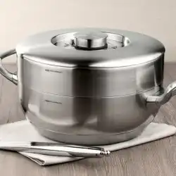 OQO 28cmステンレス鋼鍋蒸し器と引き出しの組み合わせ物理的な焦げ付き防止鍋、油性の煙鍋が少ない