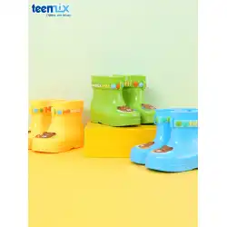 Tianmeiyi子供用長靴男の子と女の子長靴赤ちゃんミッドチューブウォーターシューズ子供1〜3歳滑り止め四季ゴム靴