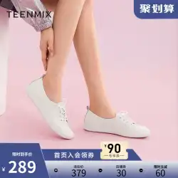 Tianmeiyi日本の小さな白い靴女性の薄いシングルシューズ春と秋の新しいソフトソールカジュアルシューズフラットソールシューズモール内の同じ段落
