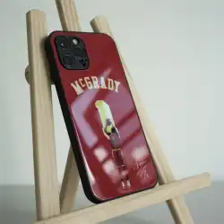 NBAバスケットボールマジックロケットMcGradyYao Ming携帯電話ケースは、iPhone13pro保護カバーのすべてのモデルに適しています