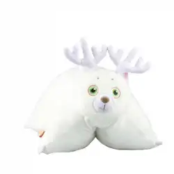 クマは小さな雪クマ餃子ぬいぐるみ漫画人形クッションオフィス枕誕生日プレゼントに出没します