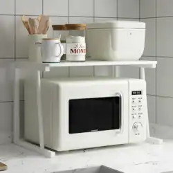 キッチン電子レンジラックオーブン収納ラックデスクトップカウンタートップ2層排出炊飯器炊飯器層状ブラケット