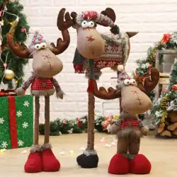 クリスマスデコレーションサンタクロース人形人形雪だるまエルククリスマスデコレーションシーンアレンジメントホリデー用品