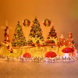 クリスマスデコレーションクリスマスデコレーションクリスマスシーンアレンジメントパッケージクリスマスエルクプルカートサンタクロース