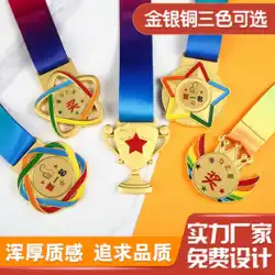 幼稚園の子供たちのメダルカスタムメイドの報酬スポーツ会議の金属メダルを作る競争チャンピオンの金メダルのリスト