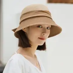 麦わら帽子の女性夏の太陽の帽子の女性太陽の保護の帽子の女性漁師の帽子クールな帽子ファッション太陽の帽子麦わら帽子の女性
