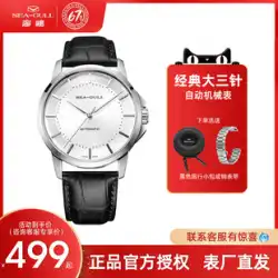 カモメの有名なブランドの時計メンズクラシック3ピン自動機械式時計ファッションシンプルなニッチ時計6066-ハイナ
